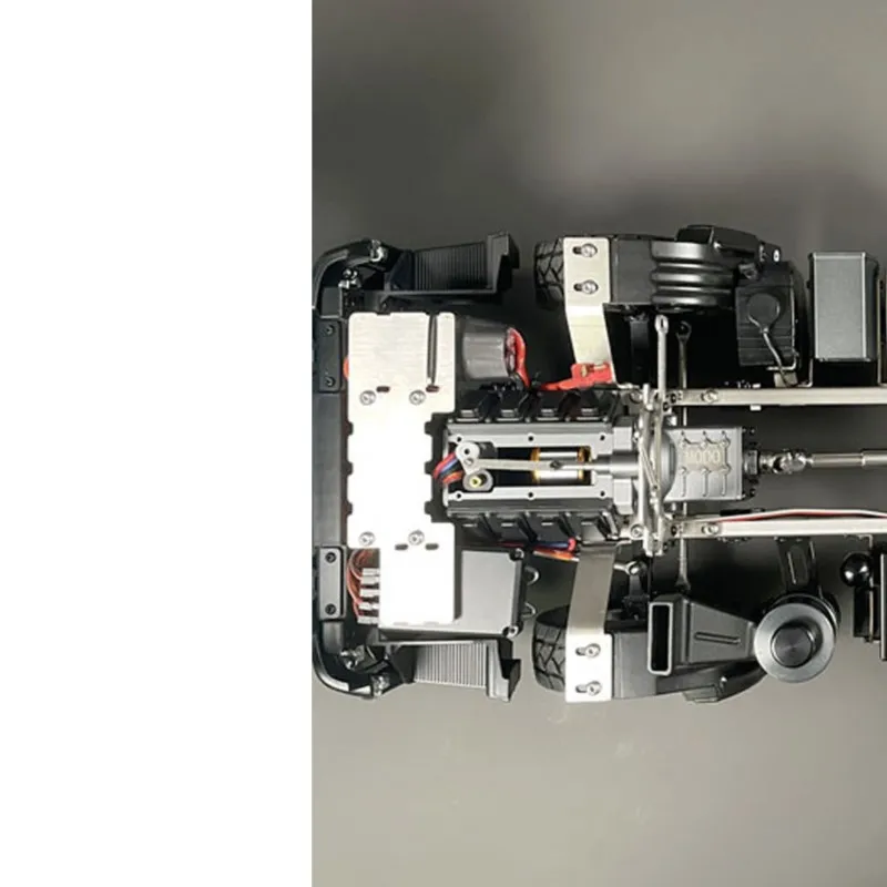 

6x4 1/14 RC Tractor Truck Metal Chassis Remote Control Car Model 2 Speed Transmission Differential Lock Sound Light RC Toy