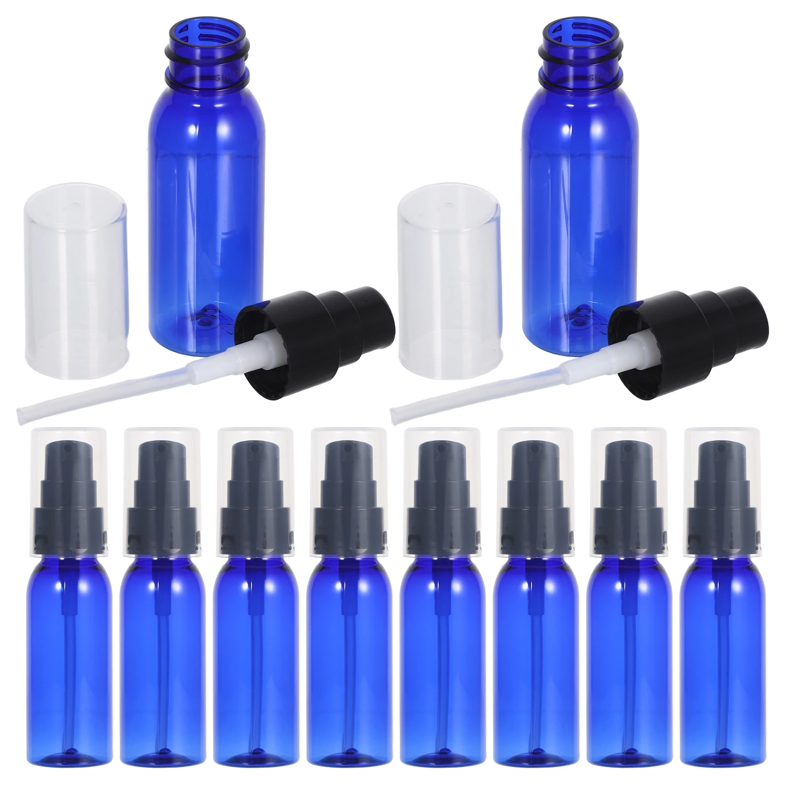 

10Pcs Travel Pump Bottle Set Small Reusable Leakproof Empty Bottles for Essential Oils Storage Empty Pump Bottle