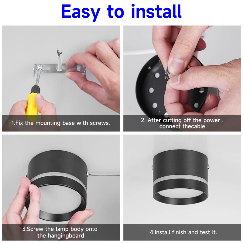 Surface Mounted Ceiling Downlight Lamp Spotlight 5/10/15w Cob Led Spot Lights Ceiling Fixtures Lighting For Bedroom Kitchen Home