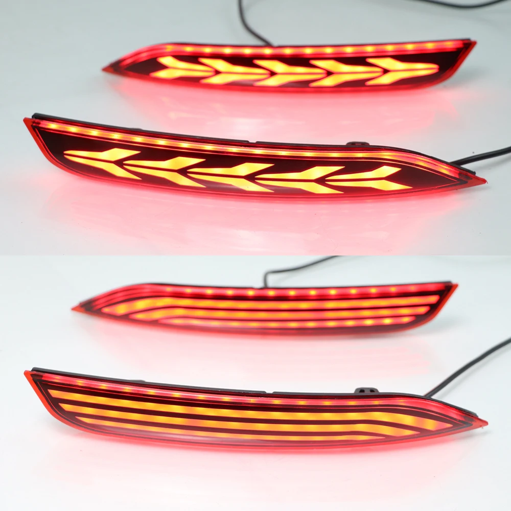 

1 Pair LED Reflector Rear Fog Lamp Bumper Light Brake Light Turn Signal Light For Volkswagen VW Polo 2014 2015 2016 2017 2018
