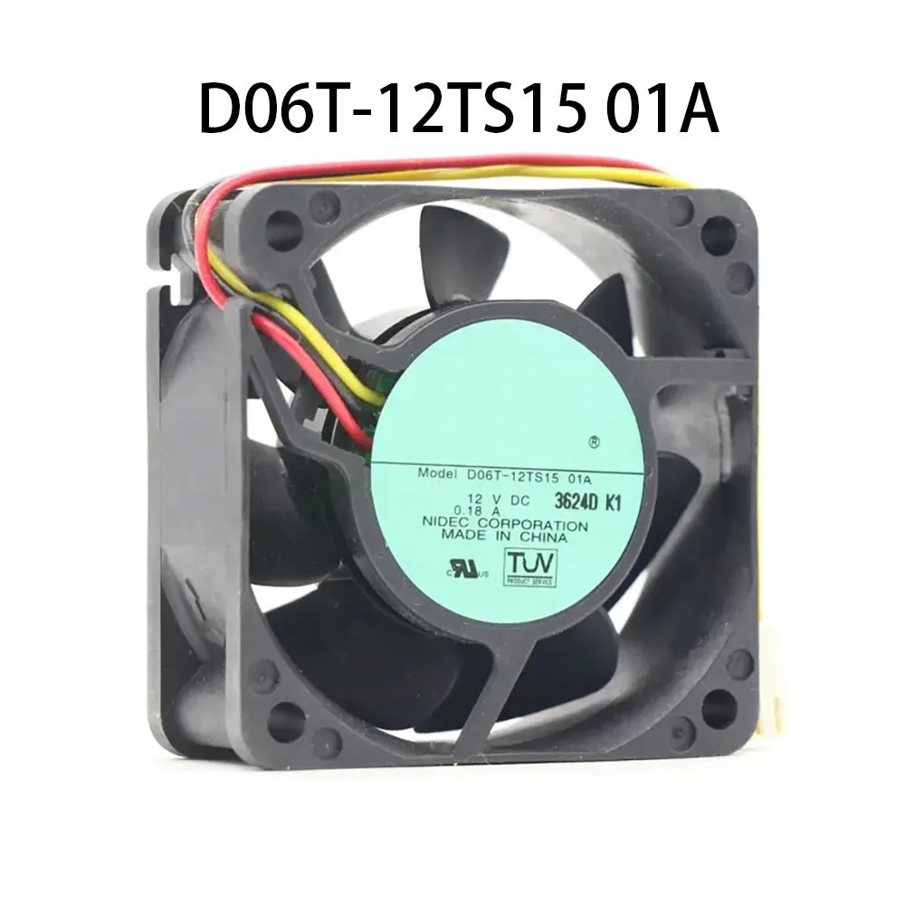 Energy-Efficient Server Driver Fan DC 12V 0.18A 60X60X25MM D06T-12TS15 01A Chassis Cooling high air volume