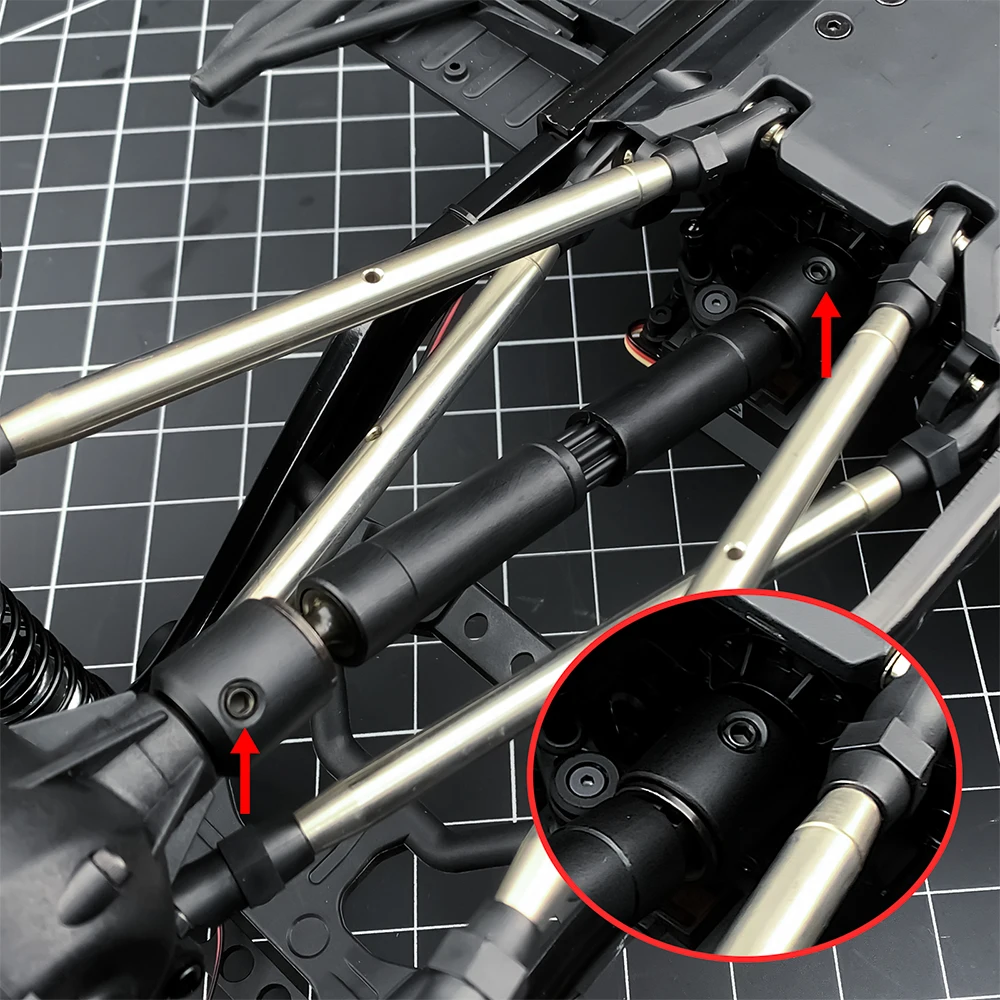 YEAHRUN M6 Drive Shaft Screw Pins M4 CNC Machine Screws for 1/6 Axial SCX6 AXI05000 JLU AXI05001 1/10 Axial SCX10 RC CAR
