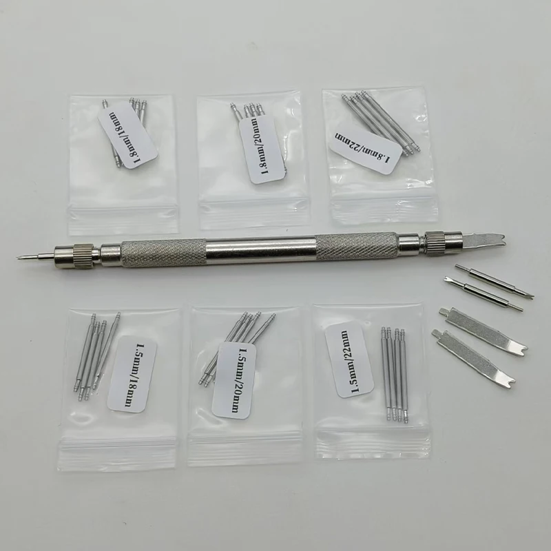 

Double-ended Watch Repair Fork Watch Strap Case Repair Tools Withs 22mm 20mm 18mm Spring Bar Watch Maker Repair Tools Set