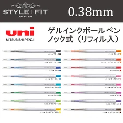 1Pcs UNI STYLE FIT Gel Pen UMN-139-38 Color Push Action Ballpoint Pen 0.38mm School Supplies Cute Stationery Office Accessories