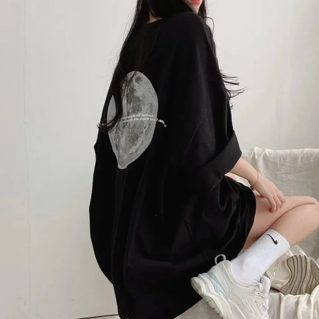 

Summer Trendy Short-Sleeved Women's T-shirt Loose And Slim Japanese Harajuku Korean Style Internet Celebrity Fashion