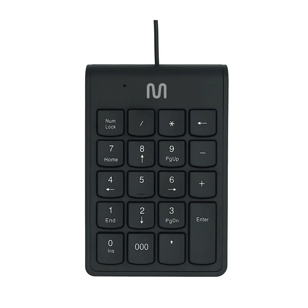 Keyboard with Numerical Wire USB Connection 120cm with Key 000 Black Multi - TC227 Cable