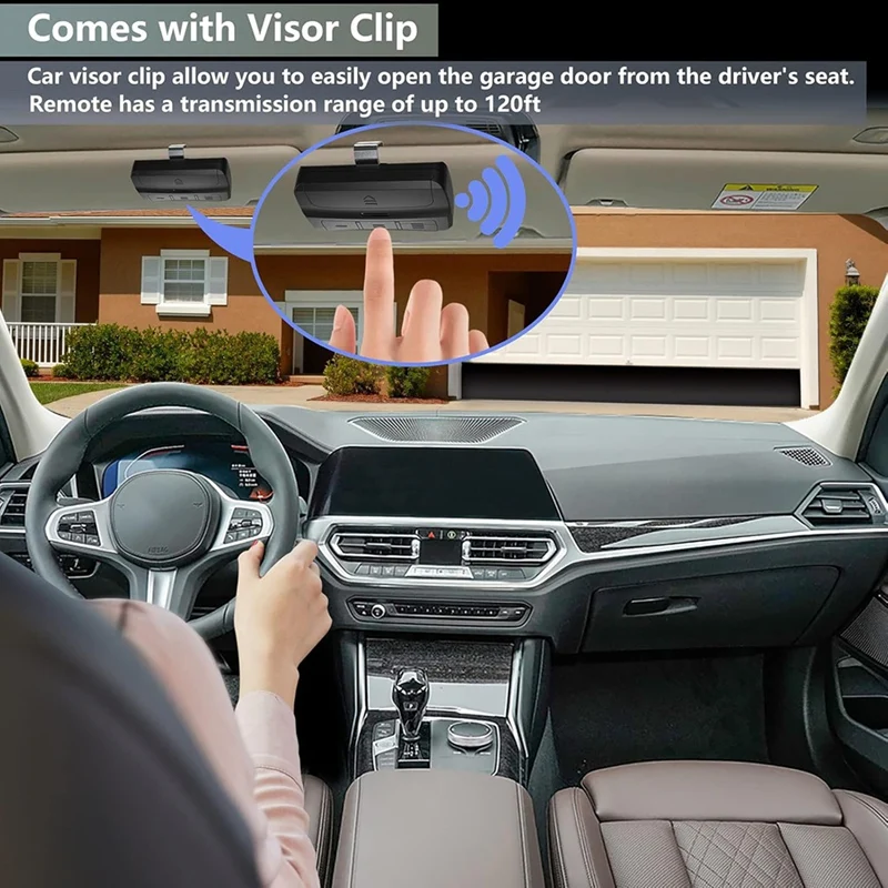 Universal Garage Door Opener Remote Control Compatible For Liftmaster Chamberlain Genie 300-390Mhz Remote Control