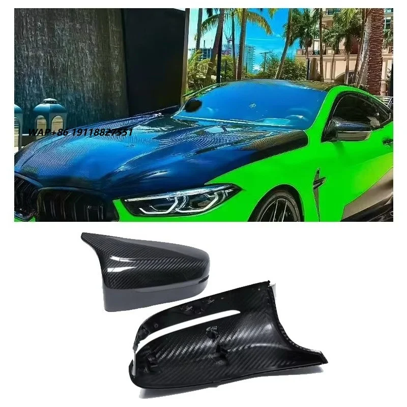 

Dry Carbon Fiber Replacement Type Left Driver's Side Rearview Mirror Cover for 8 Series M8 F91 F92 F93 Car Auto Parts