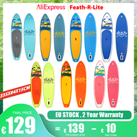 Feath-R-Lite Stand-Up Paddleboard 335x 84x15cm SUP Anti-Slip Surfboard Inflatable Paddleboard Surfing Paddleboard FunWater
