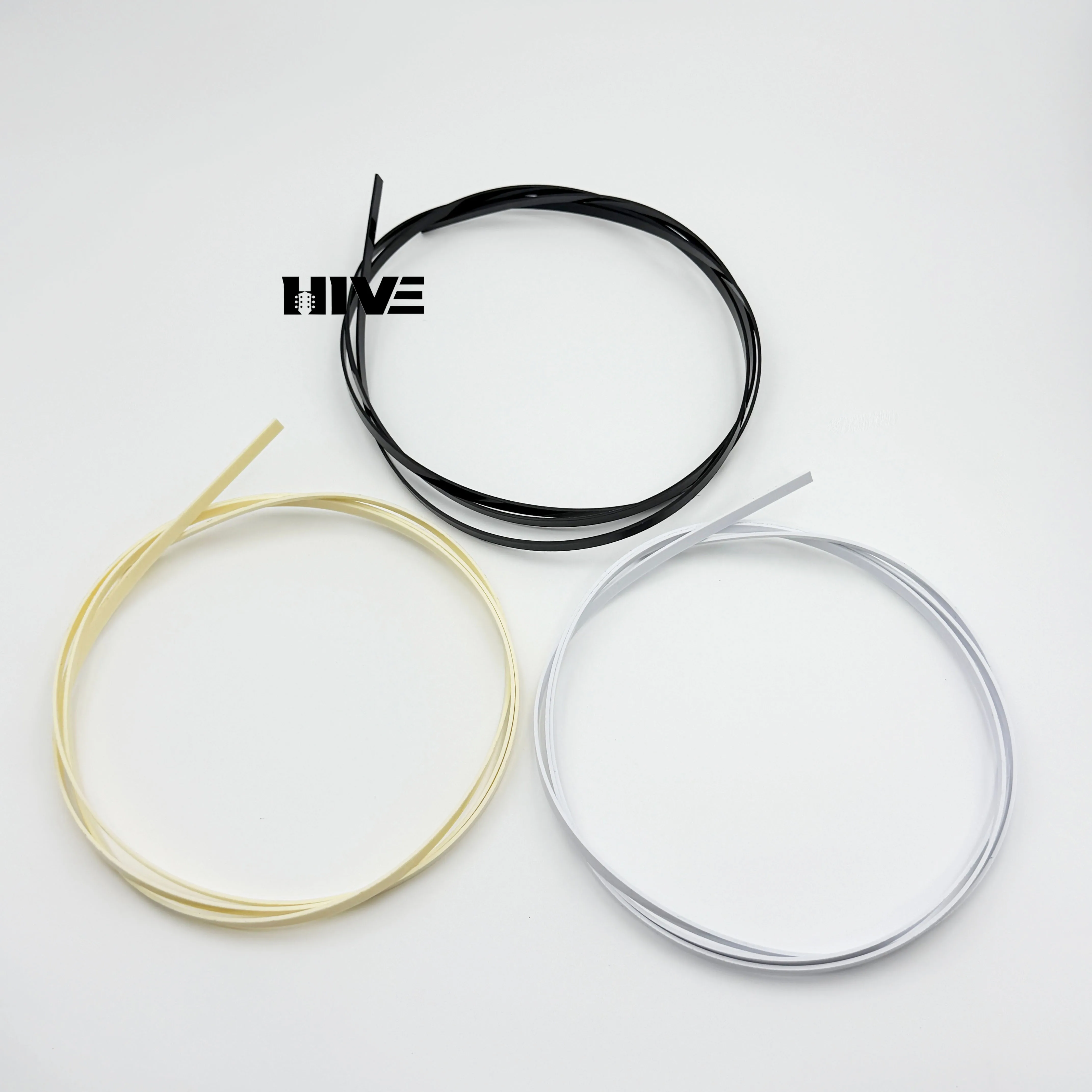 High-toughness ABS Guitar Edge Trim Strip DIY Folk Guitar Decorative Protective Strip 1650*6*1.5MM