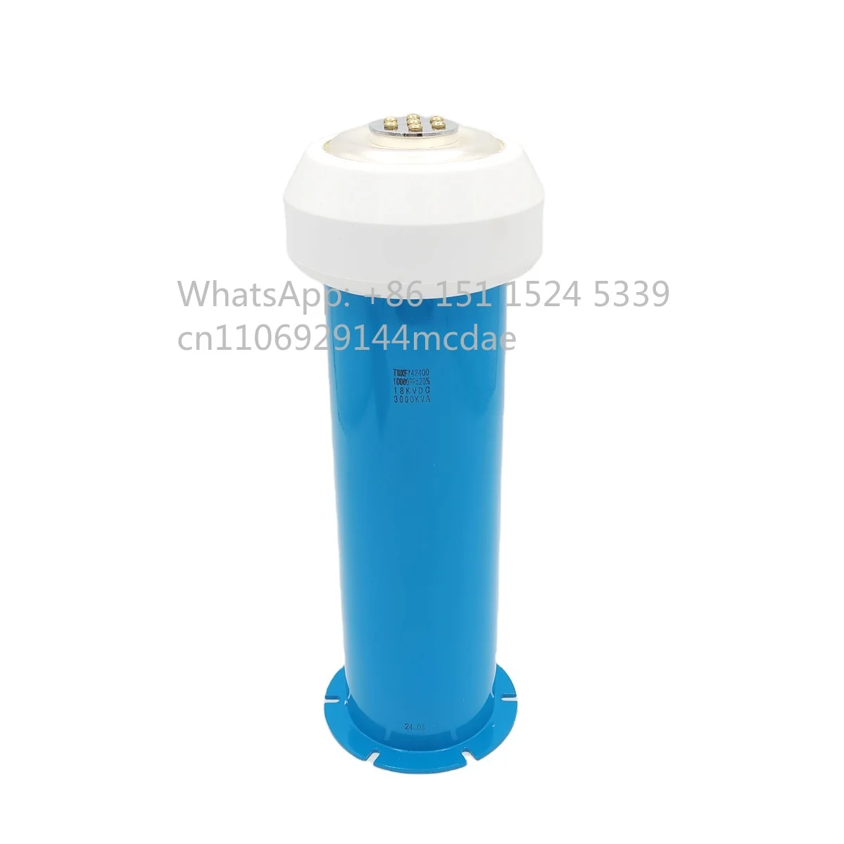 TWXF142400 for Capacitor 18kV 10000pF 3000kVA Water Cooled Power Capacitor for Transmitter
