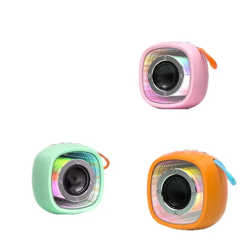Y07 Bluetooth 5.0 Mini Portable Speaker Cool RGB Light 5W Compact Desktop Gift Audio Speaker