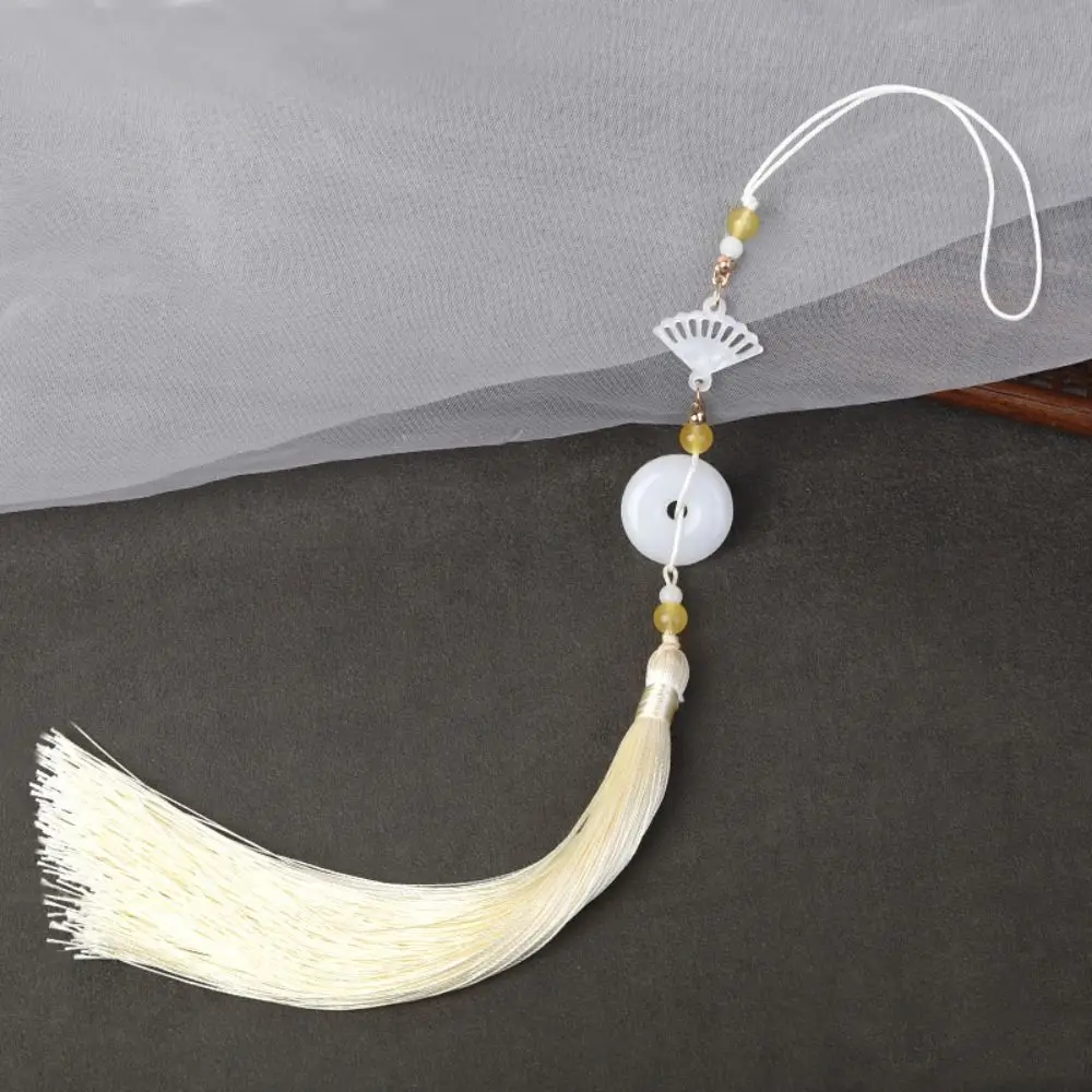 Nachahmung Jade Hängen Nachahmung Jade Lotus Anhänger Schmuck Zubehör Perlen Hanfu Quaste Anhänger Klassische