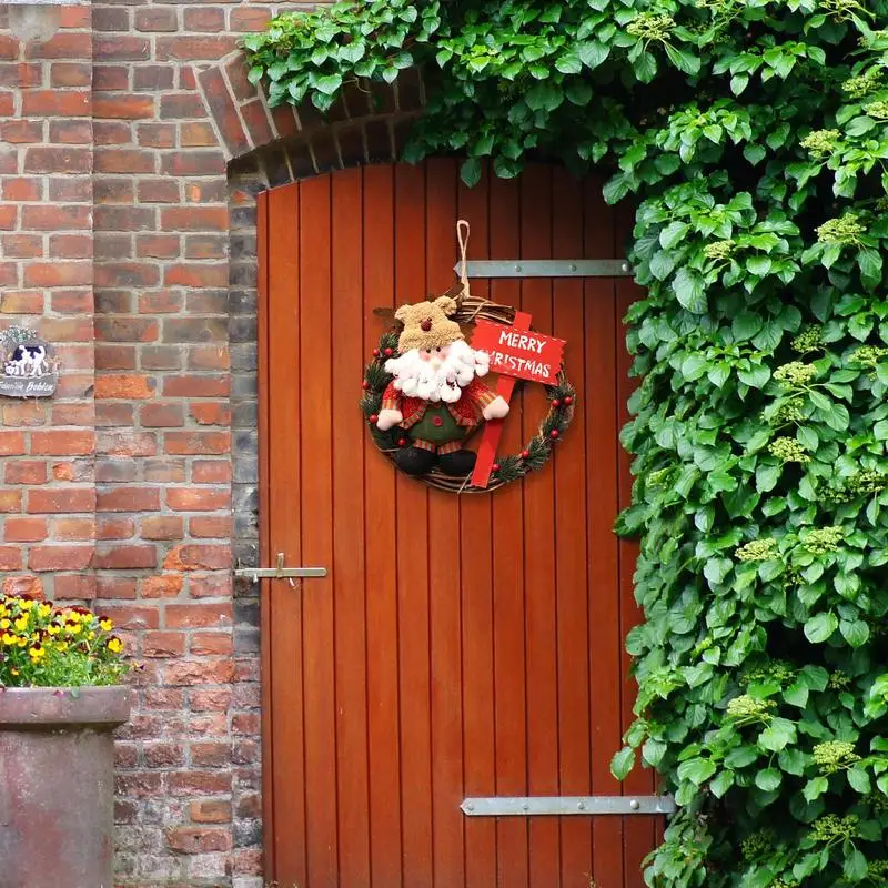 

Christmas Wreath Decorations Creative Reindeer Design Christmas Decorations Portable Christmas Decor Door Wreath For Indoor Or