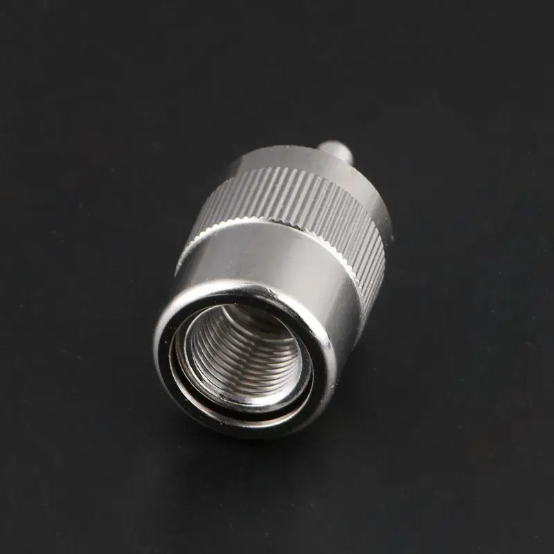 UHF Male PL259 Plug Solder RG8 RG213 LMR400 7D-FB Cable Connector Silver Drop Shipping