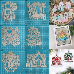 Lucky Goddess Metal Cutting Dies Snowman & Snowhouse Diy Scrapbooking Photo Album Decorative Embossing Paper Card Crafts