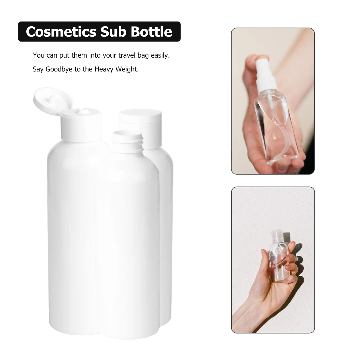 5 stuks sub lege fles eenvoudige plastic opslagflessen houders voor cosmetica (200 ml) lege fles sub cosmetica subfles