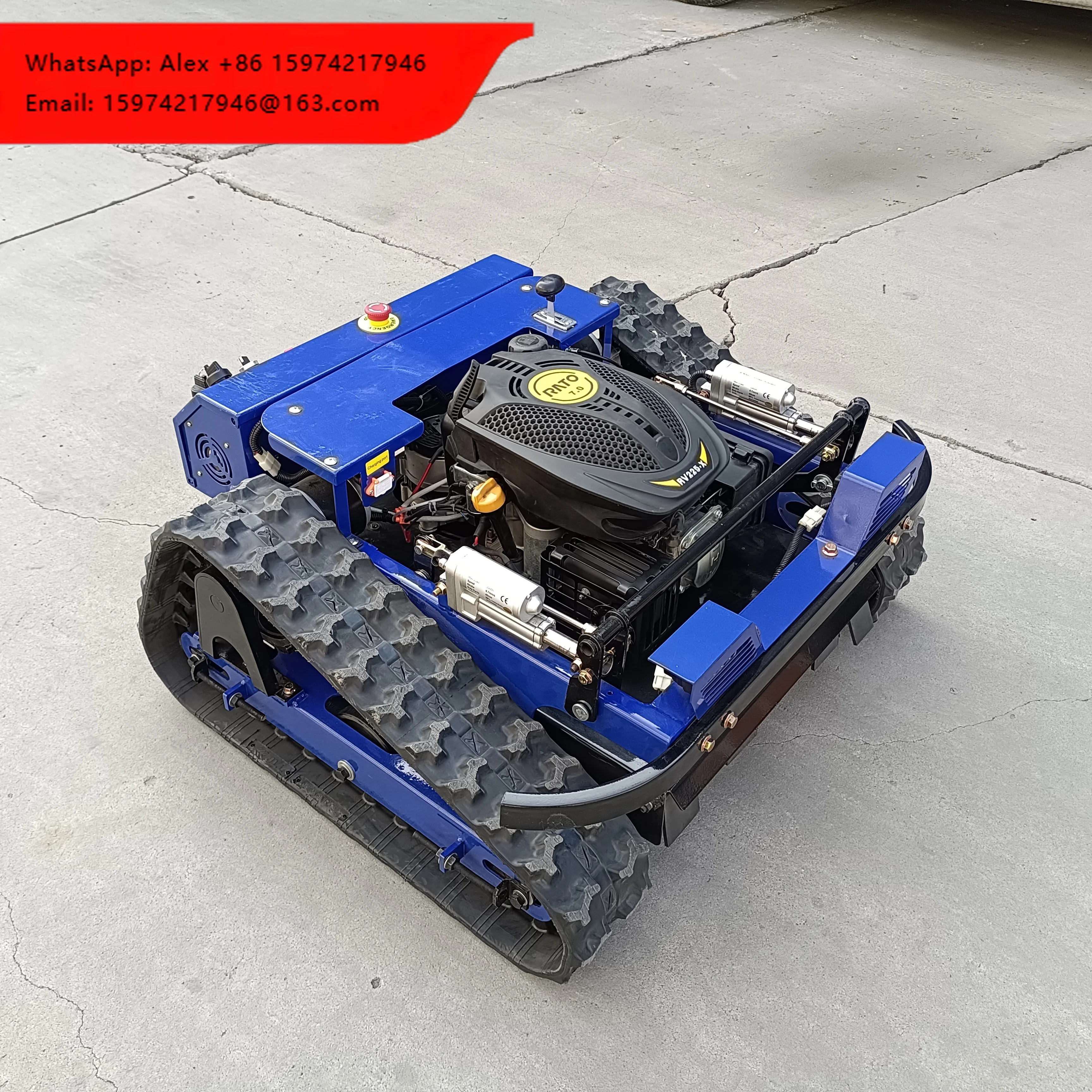 Hot Selling 500 600 800 Lawn Mower Crawler Lawn Mower Agricultural Electric Remote Control Lawn Mower For Sale