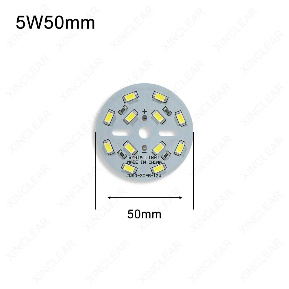 Imagem -04 - Painel de Luz Led Dc12v 3w 5w 7w 12w 18w 24w 30w 40w Branco Quente Smd 5730 Fonte de Luz de Conversão Pcb com Chip de Led para Downlight