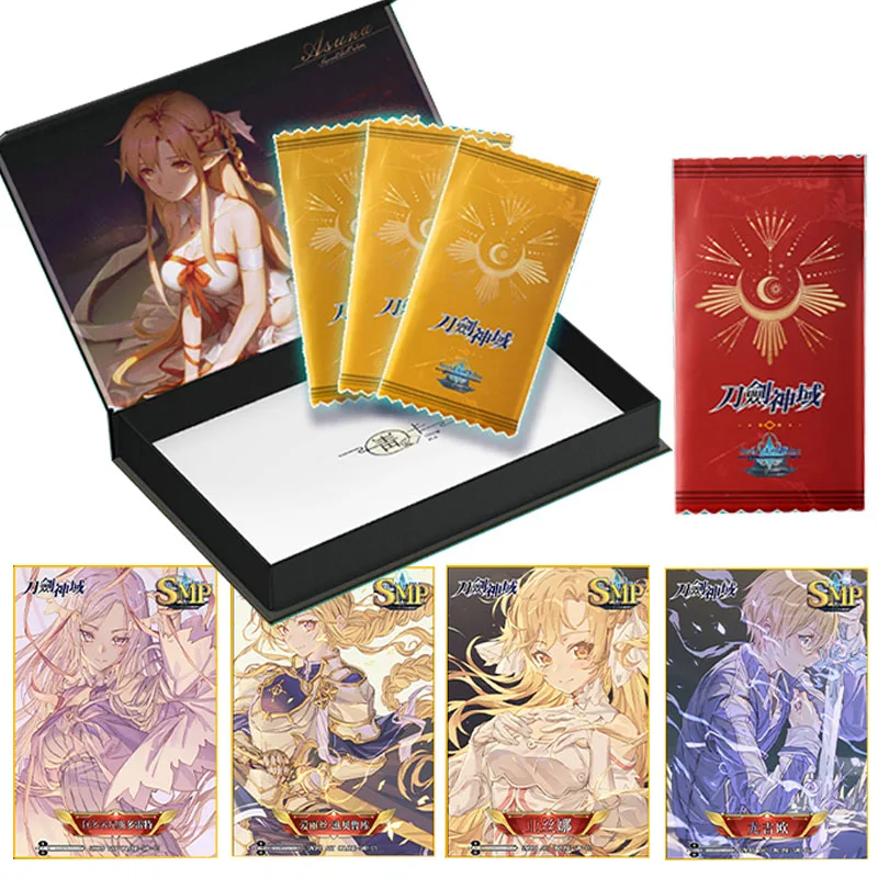 Japonês Anime Coleção de Cartas Booster Caixa, Sword Art Online, Card Game Board, TCG Character, Rara, SSP Cards, Brinquedo Infantil, Presente