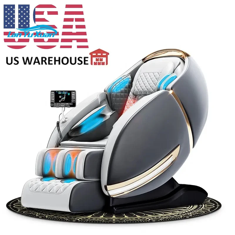 

US warehouse massage chair 4D SL track zero gravity sofa shiatsu roller full body air pressure massage armchair 4d massage chair