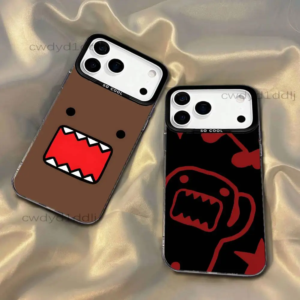 

Cute D-Domo-Kun For iPhone 17,16,15,14,13,12,X,8,Pro,Max,Plus,SE4,Air,Mini Black IMD Matte Case