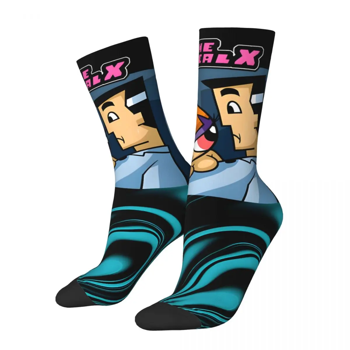 Vintage Impressive Men's compression Socks Unisex Powerpuff Girls Street Style Pattern Printed Novelty Crew Sock