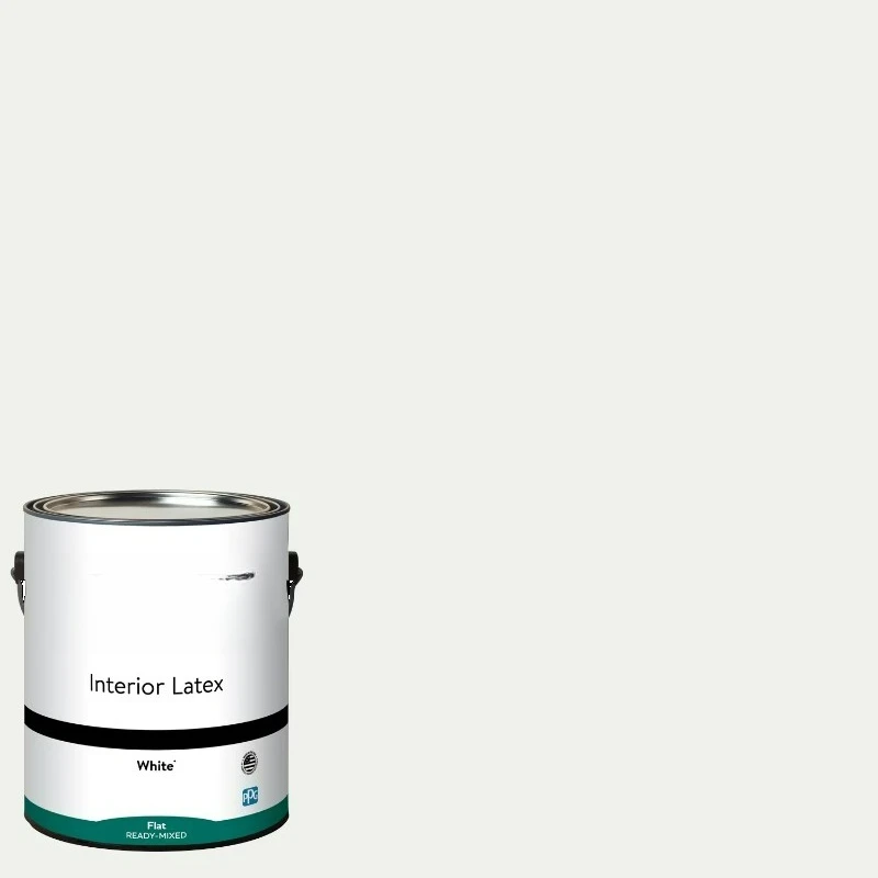 

Interior Latex Paint Flat, White, 1 Gallon