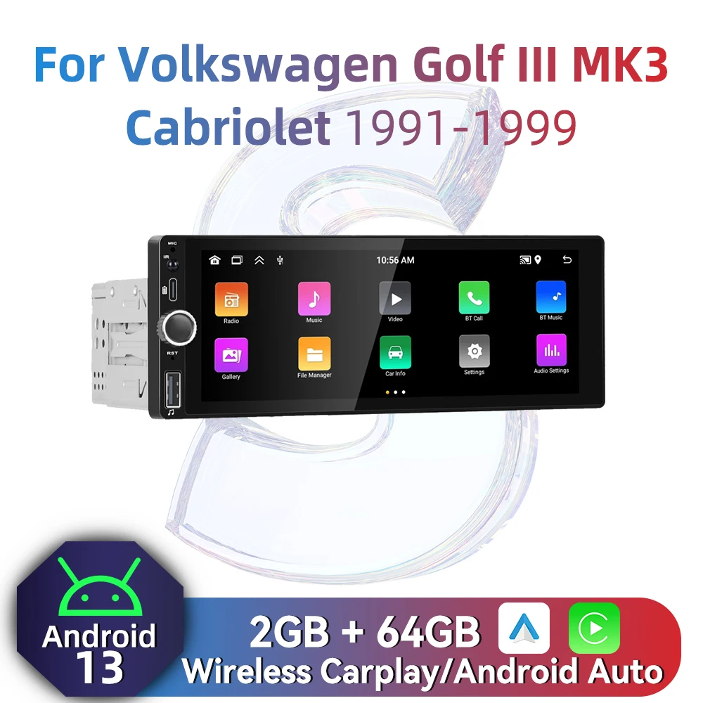 1Din Carplay Radio … - image
