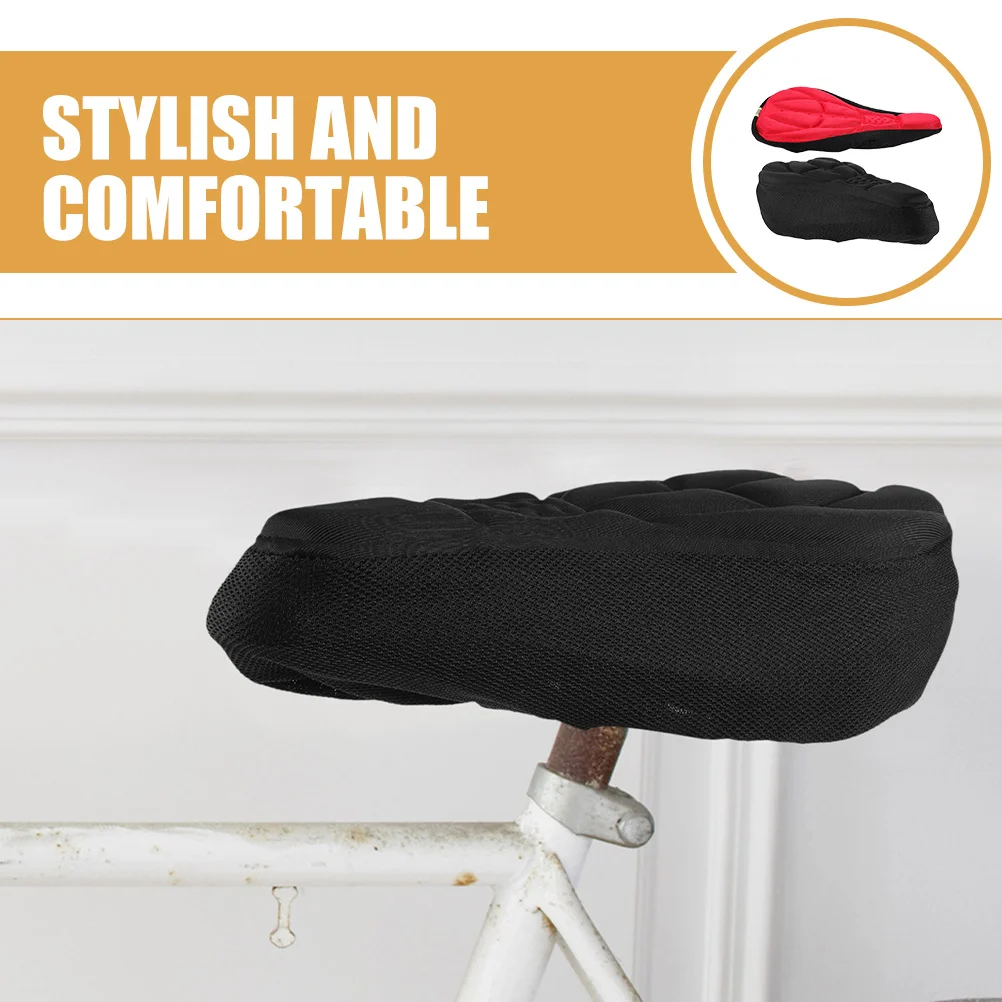 2Pcs Professional Bike Saddle Cover Comfortable Sponge Cushion Wear-Resistant Non-Slip Replacement Mountain Bike Seat Pad