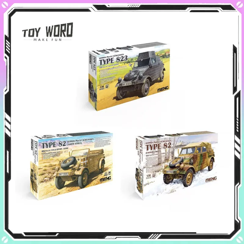 MENG Assemble Figure 1/35 Germany Pkw K1 Type 82 Military Vehicle VS-015/016/017 Assembly Model Collectible Boys Birthday Gift