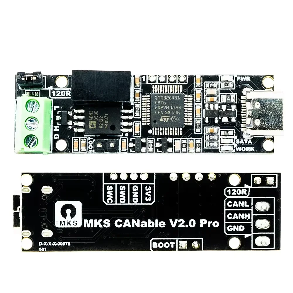CANable Pro controller USB to CAN transceiver analyzer adapter CAN-bus shield expansion board Socket CAN serial port tool device