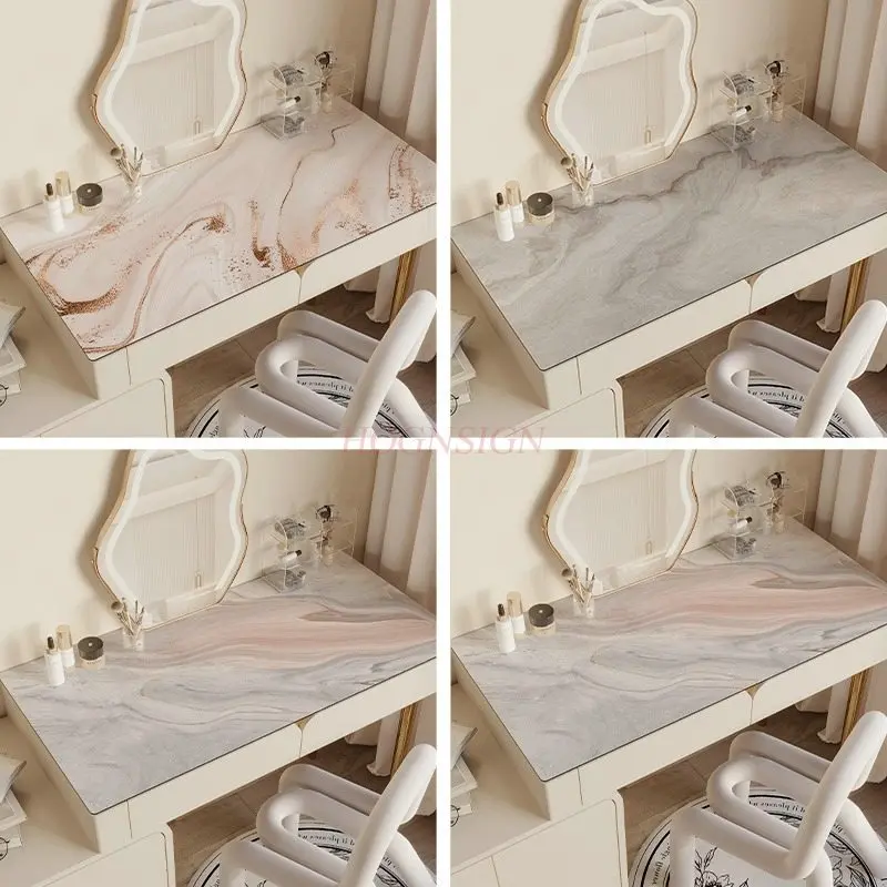1pcs let table mat, waterproof, anti slip, no cleaning, adjustable tablecloth, makeup table top protection mat, simple and