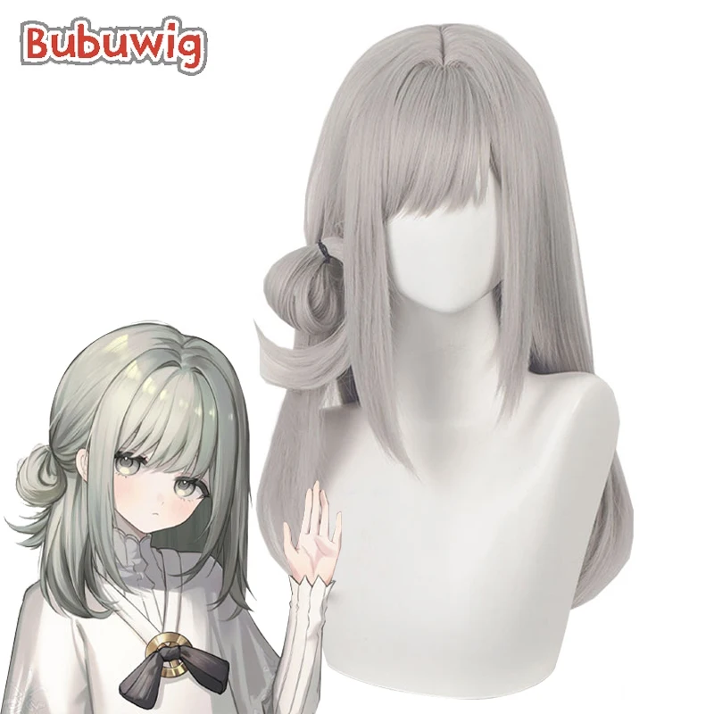 

Bubuwig Synthetic Hair Young Vertin Cosplay Wigs Reverse: 1999 Young Vertin 55cm Women Long Straight Gray Wig Heat Resistant