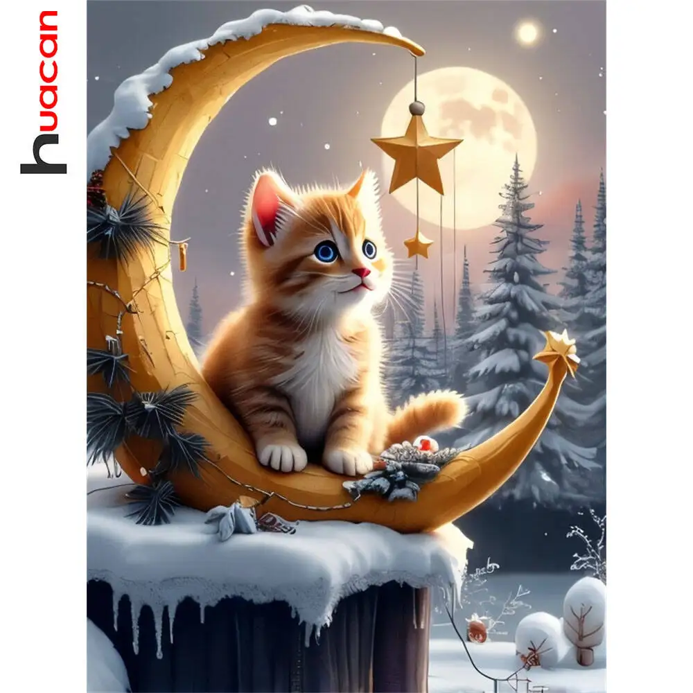 

Huacan 2021, новая коллекция, алмазные картины, дельфин, небо, алмазная вышивка, морской закат, мозаика, художественные украшения, картины