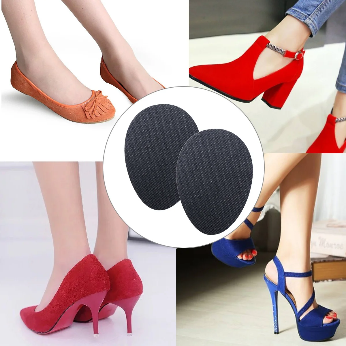 

6Pairs Non Slip Sole Protectors Self Adhesive High Heel Shoe Pads for Men Women Anti Slip Grip Sticker Soles Boots Sandals