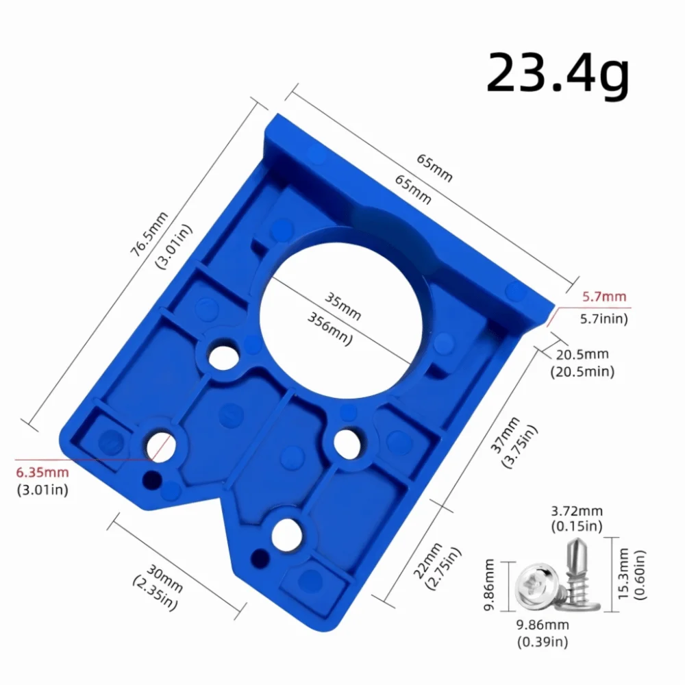 35mm Diameter Concealed Hinge Jig Door Panel Template Carpentry Drilling Drilling Door Locator Installation Aid Clamp Kit
