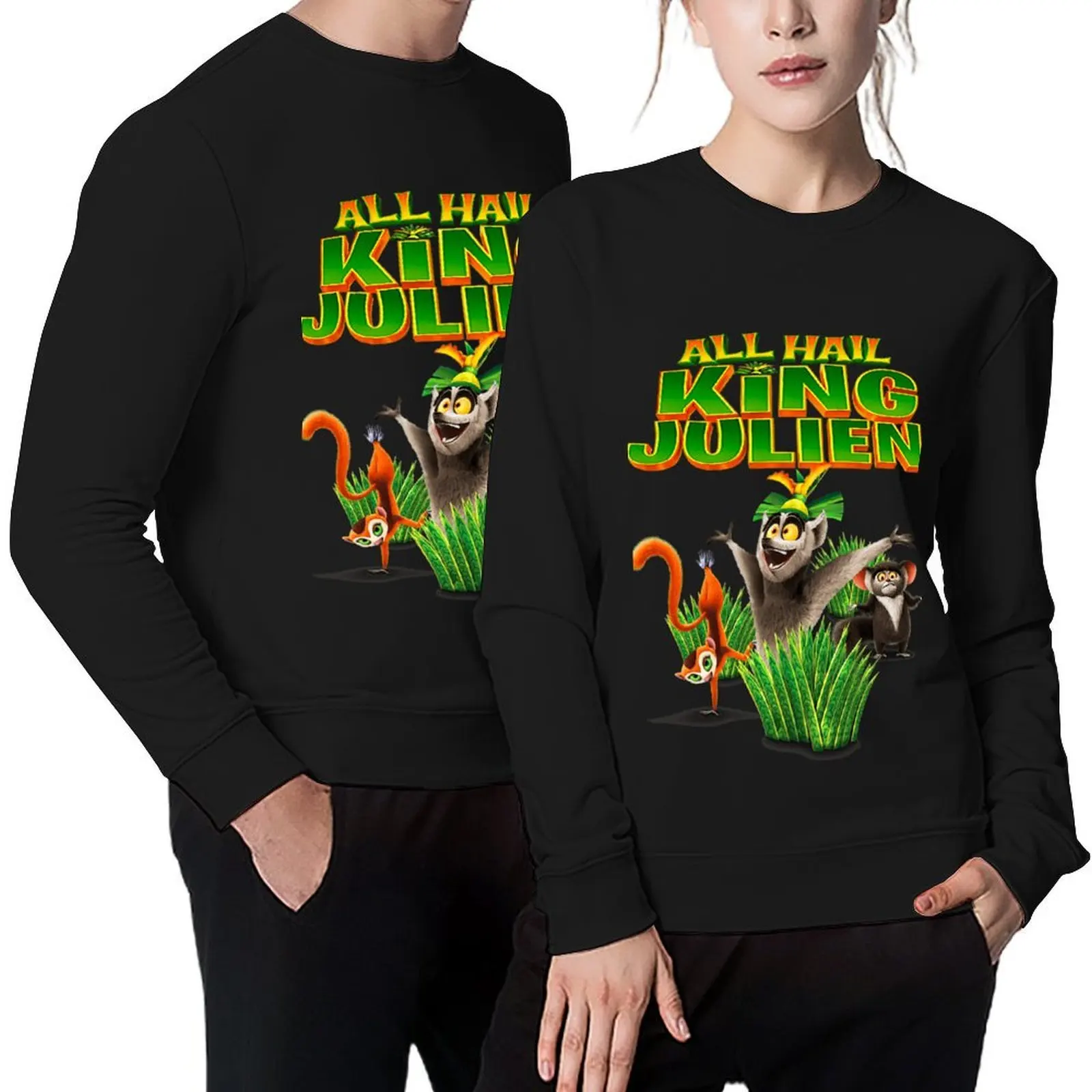 

all hail king julien gift for fans all hail king julien crimson Pullover fashion men tracksuit tracksuits oversize sweatshirts