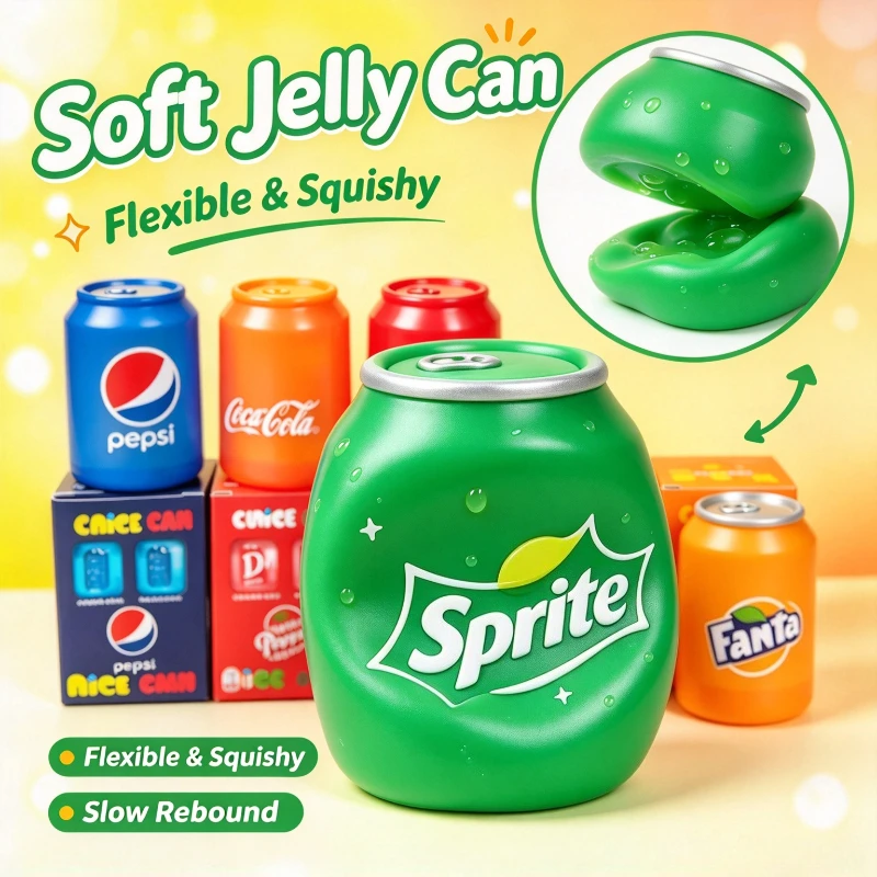 New Needoh Drink Pop-top Can Pinch Maltose Slow Rebound Decompression Toy