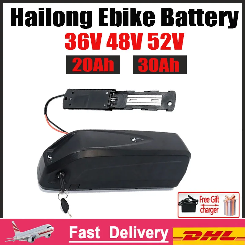 

Hailong Battery 48V 36V 52V 20Ah 30Ah forBafang BBS02 BBS03 BBSHD Motor Hailong Battery 36V Hailong 48V