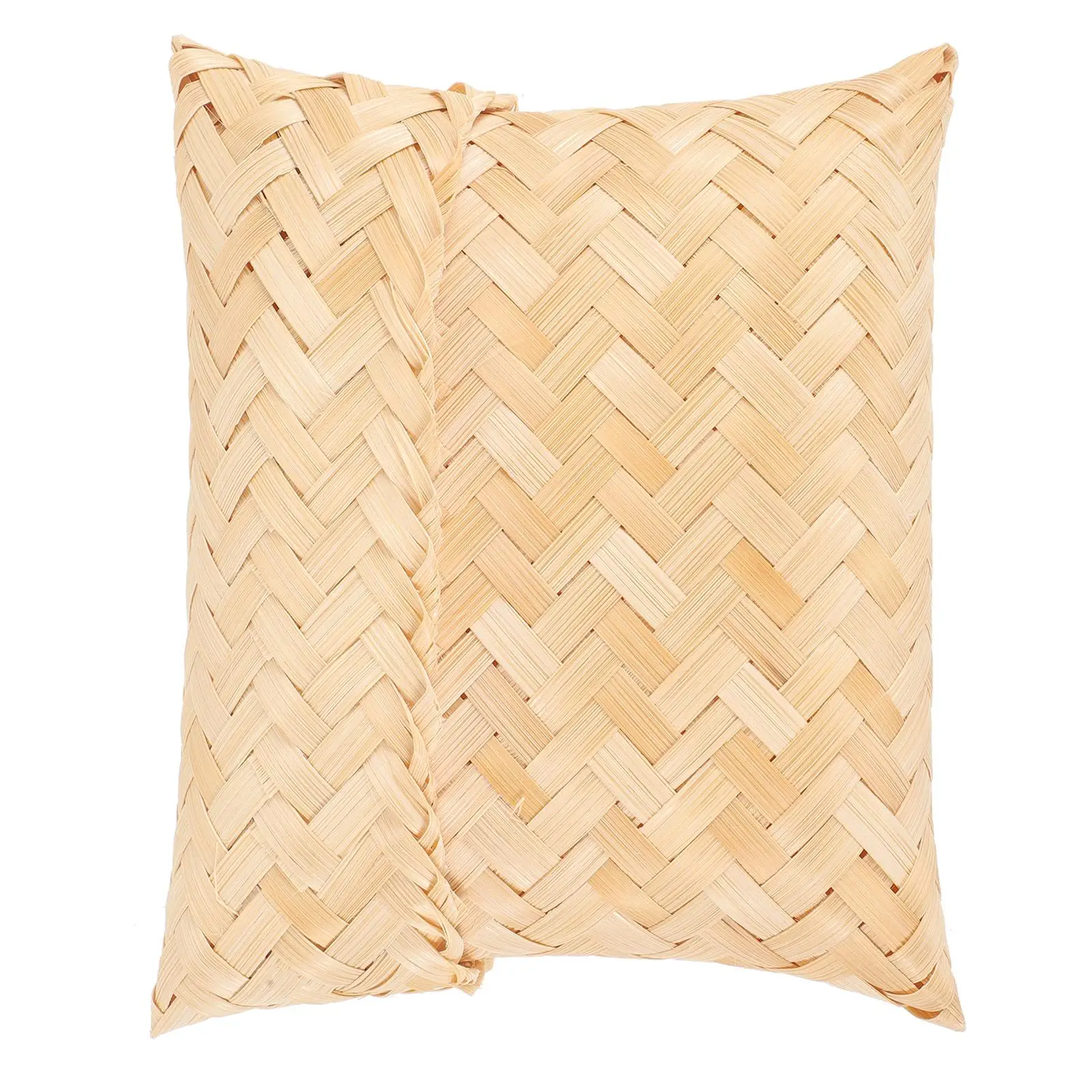 

1Pc Bamboo Woven Pouch Lightweight Small Tea Storage Box Handmade Candy Holder With Lid Decorative Home Party Gift Bag