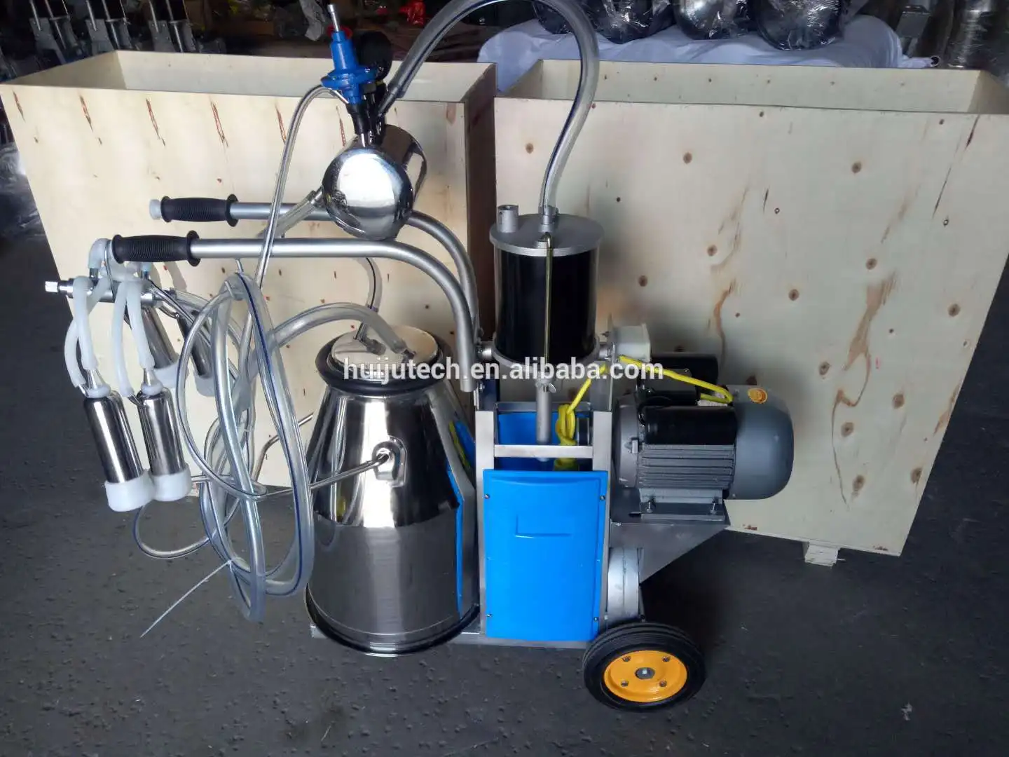 YYHC-Cow milking machine/Hot electric single bucket buffalo goat milking machine