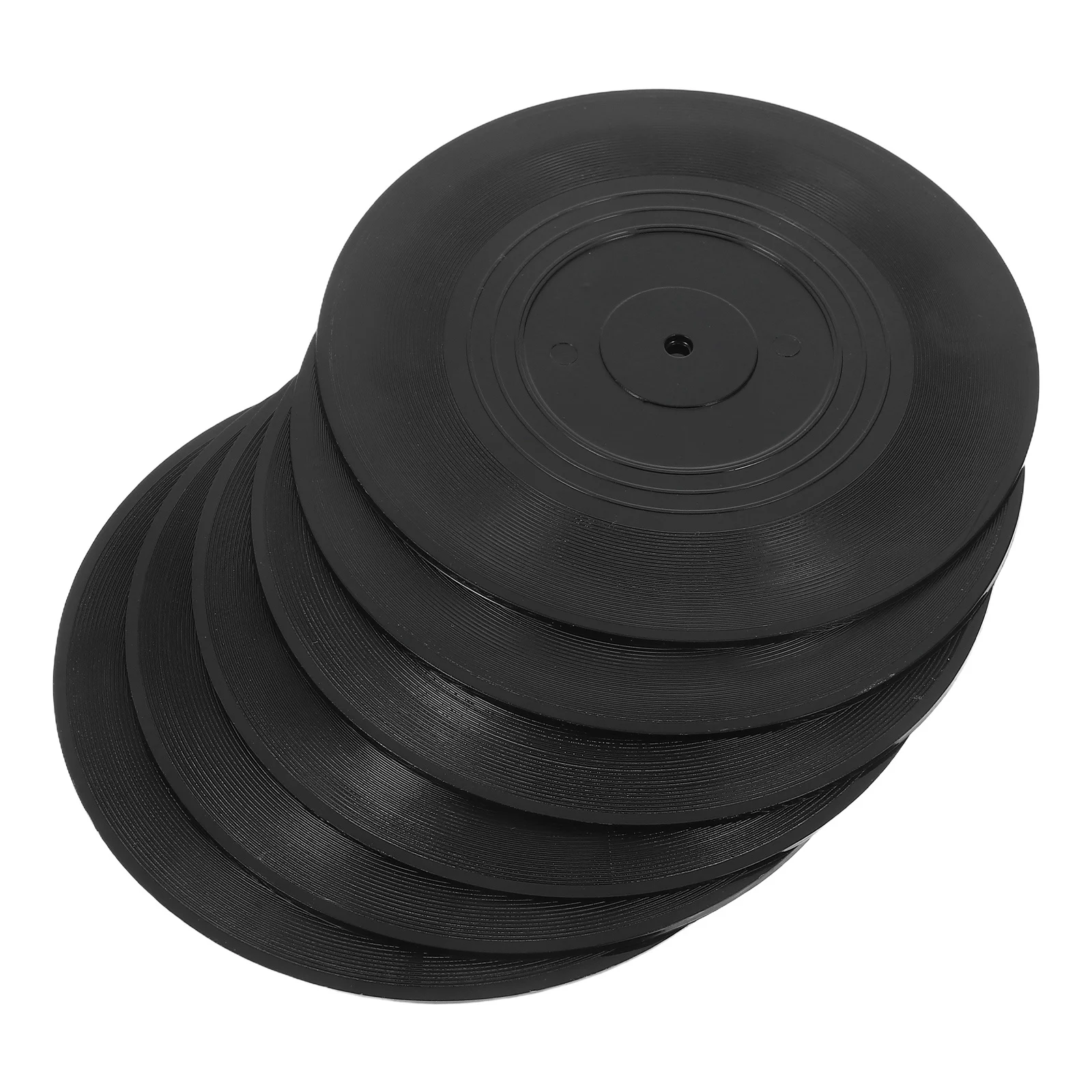 

6Pcs Black Vinyl Records Wall Ornaments Retro Style Decorative Ornaments for Disco Party Home Bar Decoration Fake Records