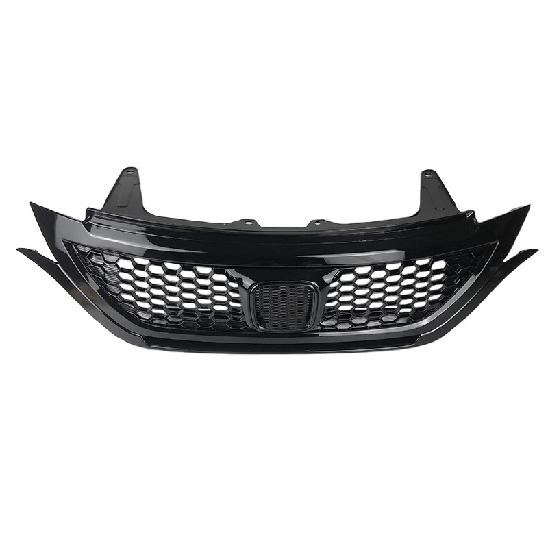 Front racing grill fit for Honda CRV C-RV grille trim accessories 2012-2015 bumper separator Honeycomb black silver 