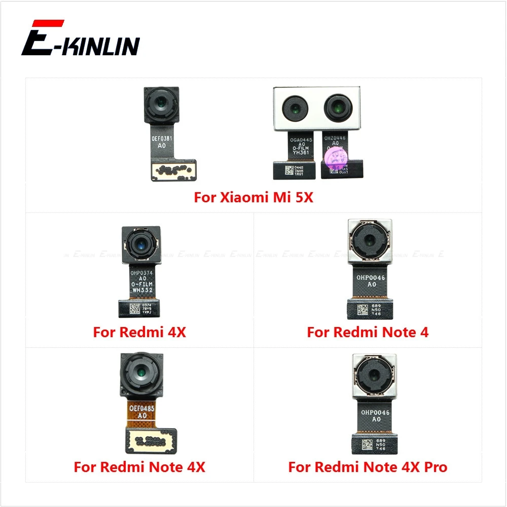 

Rear Back Main Front Facing Selfie Camera For Xiaomi Mi 5X 6X Redmi 4 4X Global Small Module Ribbon Flex Cable