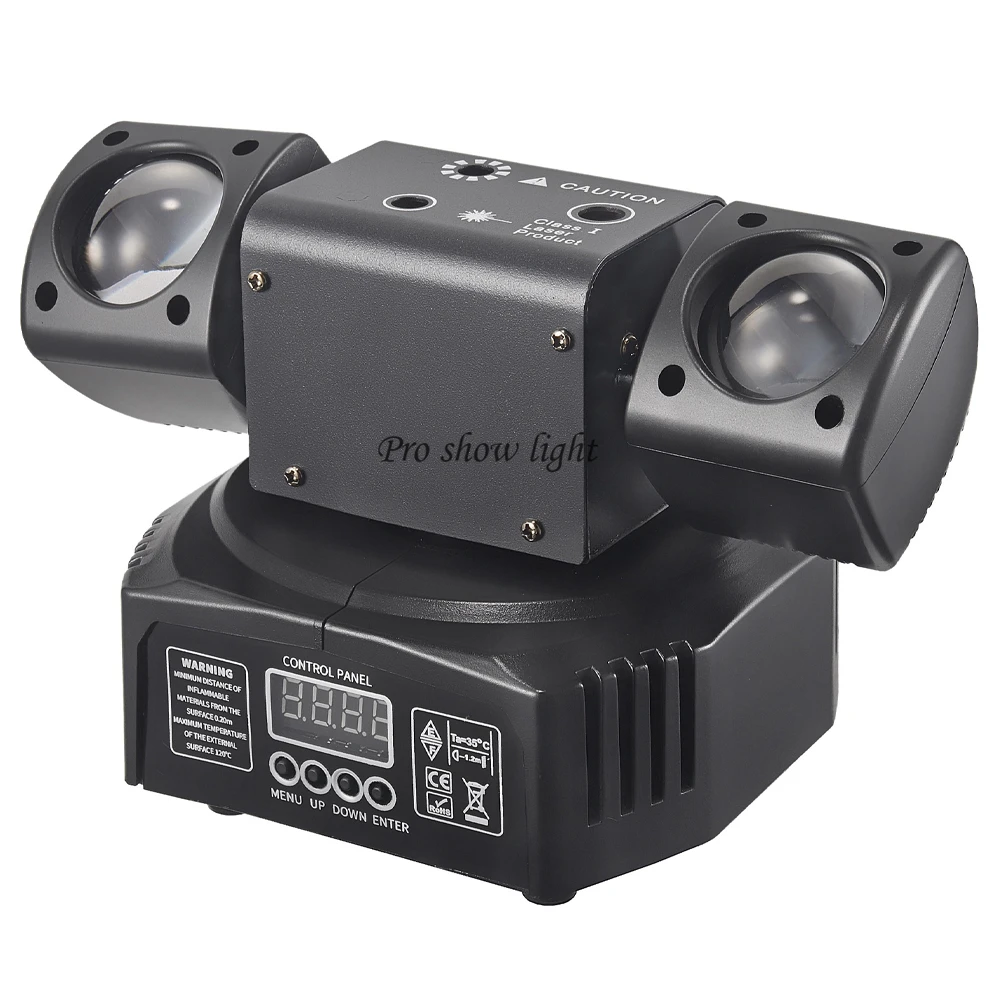 3IN1 Effect LED Moving Head Light Beam Strobe 36W LED Stage Lighting DMX Dj Laser Light Projector With Remote for Disco Party