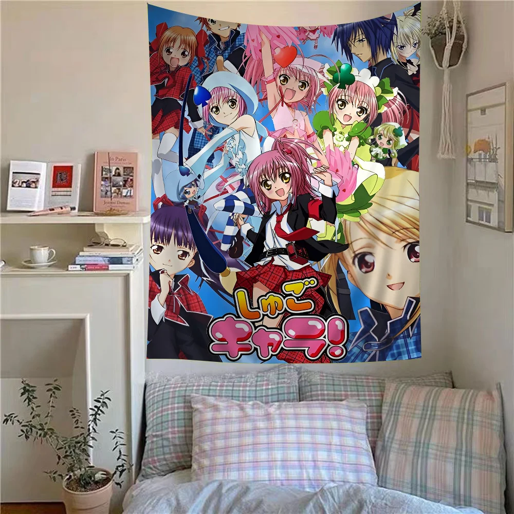 

Shugo Chara Japan Anime Hinamori Amu DIY Wall Tapestry For Living Room Home Dorm Decor Wall Art Decor