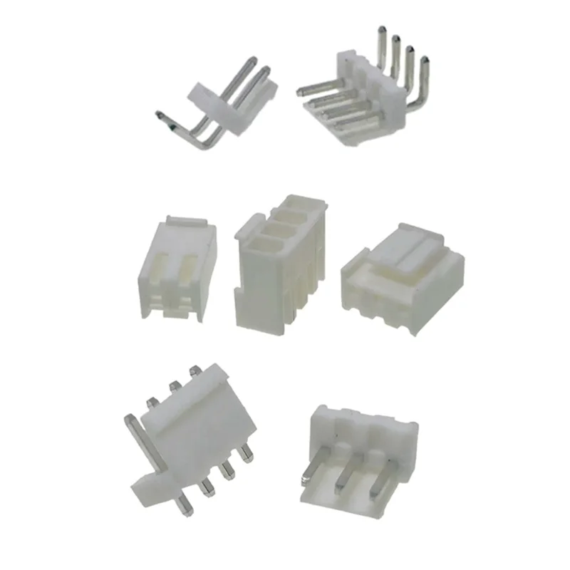 10PCS VH 3.96MM Straight/Curved Pin Connector Socket Plastic Shell Terminal Contact  Male Female Plug 2/3/4/5/6/7/8/9/10/11/12P