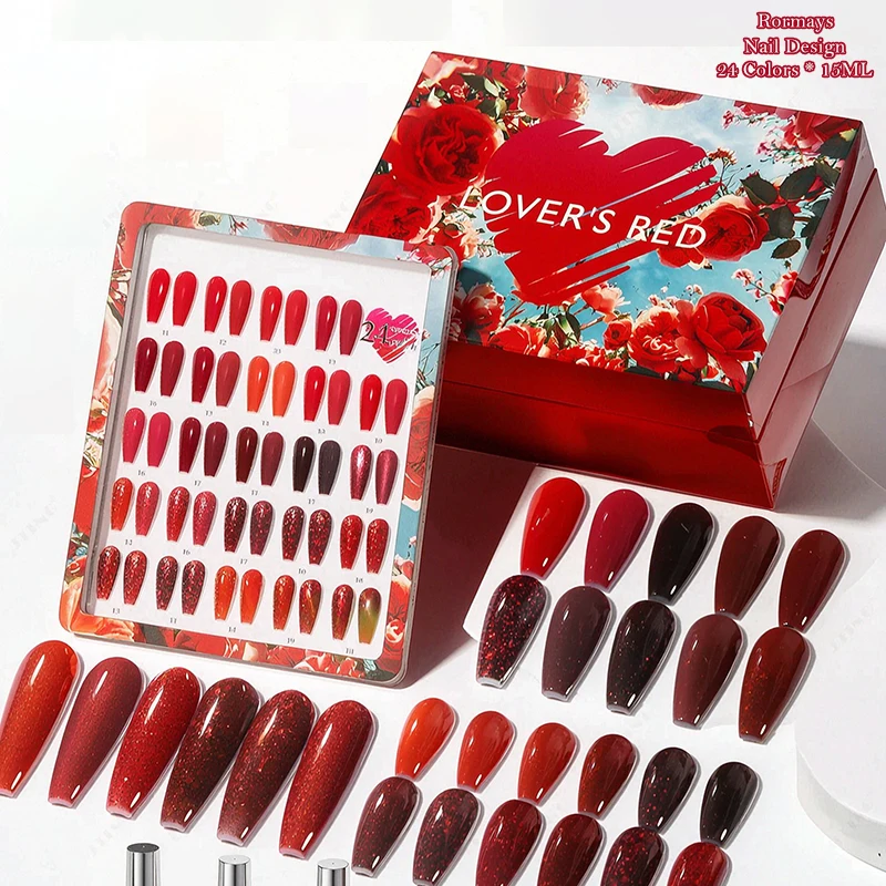24가지 색상 딥 레드 젤 폴리쉬 캣아이 글리터 와인 - Nail Art Red Wine Cat Eye 리뷰 및 가격