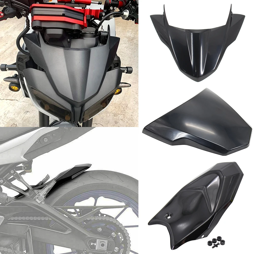 

FOR YAMAHA MT09 SP 2017-2020 Motorcycle Accessories Rear Hugger Fender Windshield Deflector & Rear Passenger Seat Cover Fairing